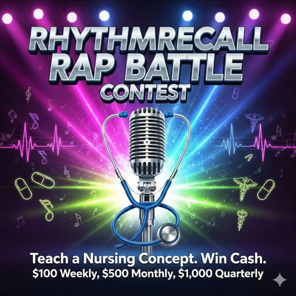 Notes For Rapping RhythmRecall Rap Battle (NCLEX Edition) | Win Cash Weekly | NursingNotes